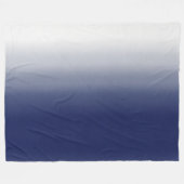 Blue Gradient Fleece Blanket - Modern Eclectic  (Vorderseite (Horizontal))