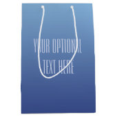 Blue Gradient-Geschenktaschen Mittlere Geschenktüte (Vorderseite)