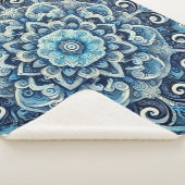 Blue Gradient Mandala Design 2 Sherpadecke (3/4)