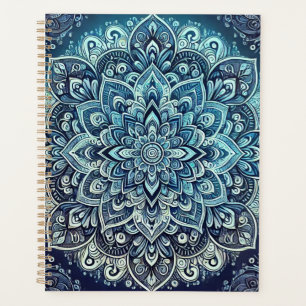 Blue Gradient Mandala Design Planer