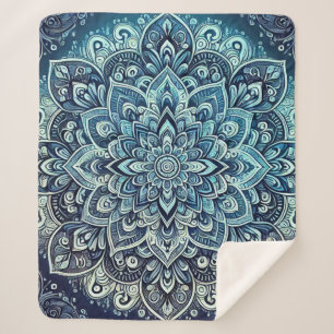 Blue Gradient Mandala Design Sherpadecke