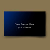 Blue Gradient Modern Stylish Custom Professional Visitenkarte