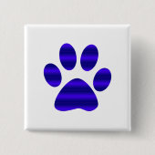 Blue Gradient Paw Print Button (Vorderseite)