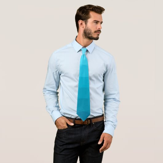 Blue Gradient Polygonal Neck Tie Krawatte (Beispiel)