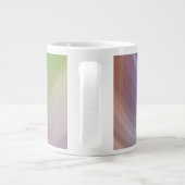 Blue Gradient Wavy Pattern Jumbo-Tasse (Rückseite)