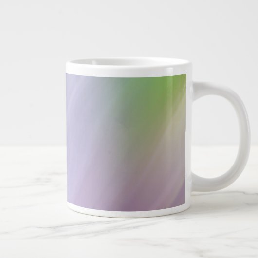 Blue Gradient Wavy Pattern Jumbo-Tasse (Rechts)