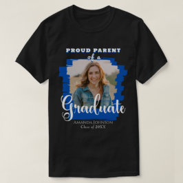 Blue Graduate Foto Proud Parud Abschluss T-Shirt