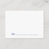 Blue Graduate Words of Wisdom Advice Begleitkarte (Rückseite)