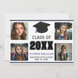 Blue Graduation Announcement Ankündigung