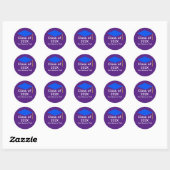 Blue Graduation Cap #1-5 Stickers (Blatt)