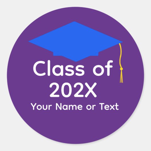 Blue Graduation Cap #1-5 Stickers (Vorderseite)