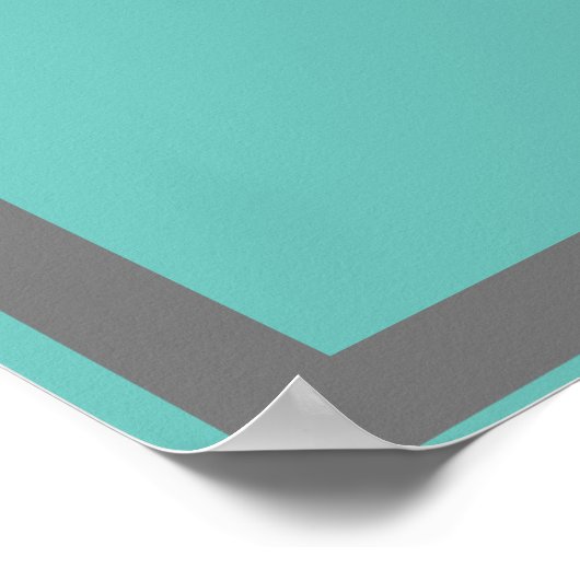 Blue Graduation Cap - Glückwünsche in Französisch Poster (Ecke)