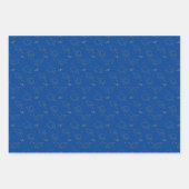 Blue Graduation Cap Toss Geschenkpapier Set (Vorderseite 2)