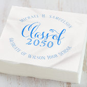 Blue Graduation Party Classic Custom Serviette