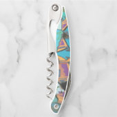 Blue Graffiti Design Corkschraube Kellnermesser (Vorderseite)