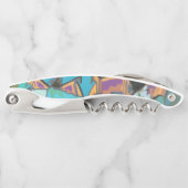 Blue Graffiti Design Corkschraube Kellnermesser (Vorderseite)