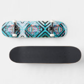 Blue Graffiti Patch Skateboard (Horizontal)
