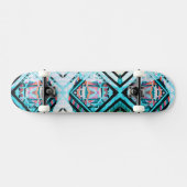 Blue Graffiti Patch Skateboard (Horizontal)