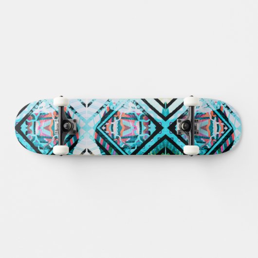 Blue Graffiti Patch Skateboard (Horizontal)