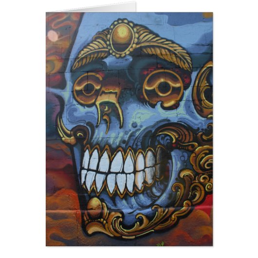 Blue Graffiti Skull (Vorne)