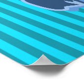 Blue Grammar Lady Watching Posters Poster (Ecke)