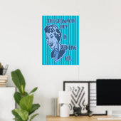 Blue Grammar Lady Watching Posters Poster (Heimbüro)