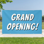 Blue Grand Opening! Banner (Außenbereich)