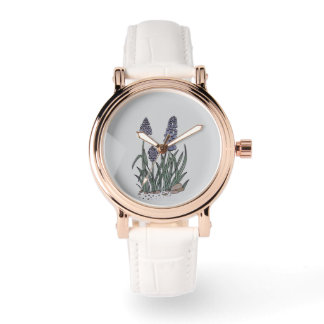 Blue Grape Hyacinth Watch Armbanduhr