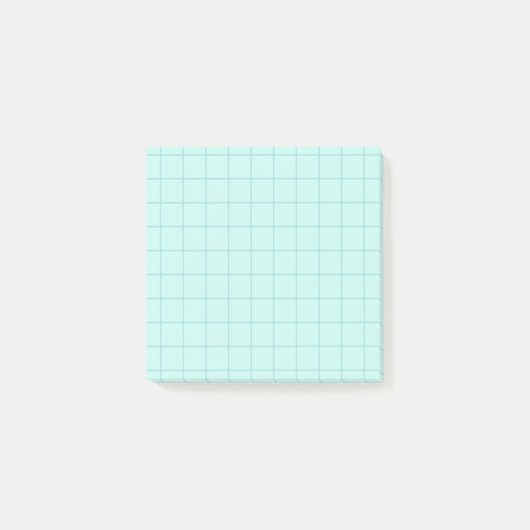 Blue Graph Paper Math Post-it Klebezettel (Vorderseite)