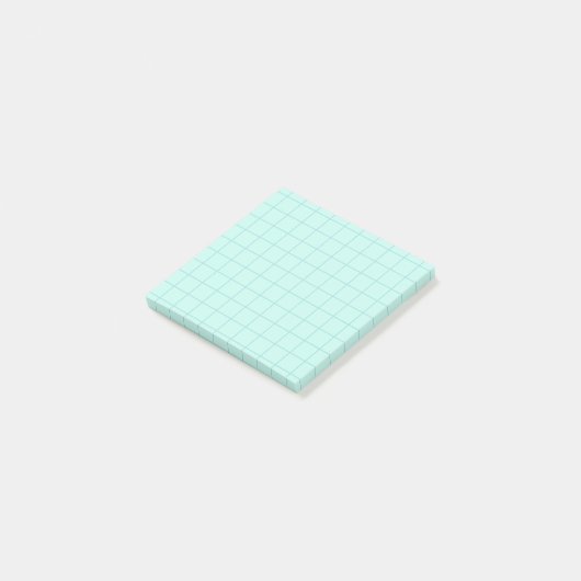 Blue Graph Paper Math Post-it Klebezettel (angewinkelt)