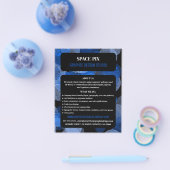 Blue Graphic Circles, Grafik-Designer-Werbung Flyer (Einzeln)