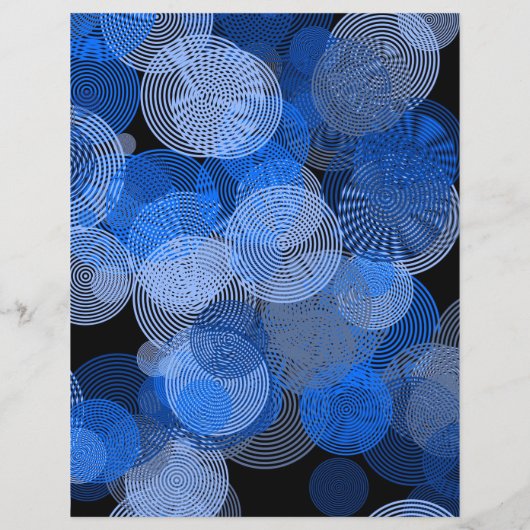 Blue Graphic Circles, Grafik-Designer-Werbung Flyer (Hinten)