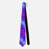Blue Graphic Print Neck Tie Krawatte (Vorderseite)