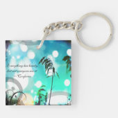 Blue Grass Pop Art Sparkasse Schlüsselanhänger (Rückseite)