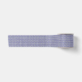 BLUE GRAU STRICK 3" Breitseitiges Satinband (Vorderseite)