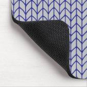 BLUE GRAU STRICK Mouse Pad Mousepad (Ecke)