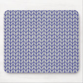 BLUE GRAU STRICK Mouse Pad Mousepad (Vorne)