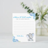 Blue Graue Elefantendusche Neue Kinderberatungskar (Stehend Vorderseite)