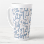 Blue Gray Abstrakt Milchtasse (Linke Ecke)