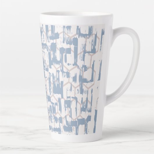 Blue Gray Abstrakt Milchtasse (Rechts)