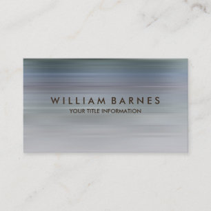 Blue Gray Aquamarin Stripe Business Card Visitenkarte