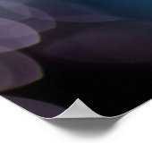 Blue Gray Backgorun Bokeh Poster (Ecke)