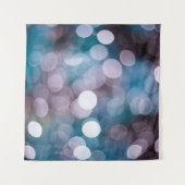 Blue Gray Backgorun Bokeh Wandteppich (Vorderseite (Horizontal))