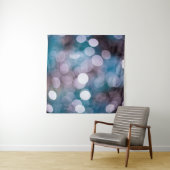 Blue Gray Backgorun Bokeh Wandteppich (Beispiel (Horizontal))