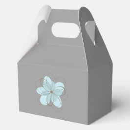 Blue Gray Blume Baby Dusche Geschenkschachtel