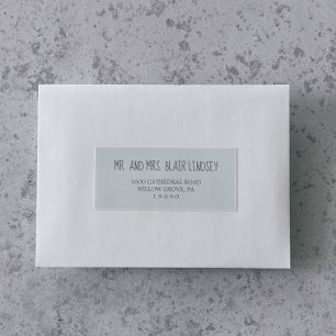 Blue & Gray Boy Baby Showadressen Labels