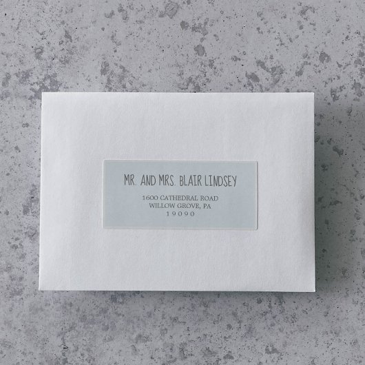 Blue & Gray Boy Baby Showadressen Labels