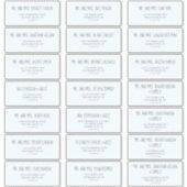 Blue & Gray Boy Baby Showadressen Labels (Vorderseite)