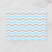 Blue Gray Boy Baby Showbuchanfrage Begleitkarte (Rückseite)