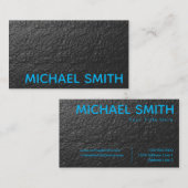 Blue Gray Chalk Wall Textur Visitenkarte (Vorne/Hinten)